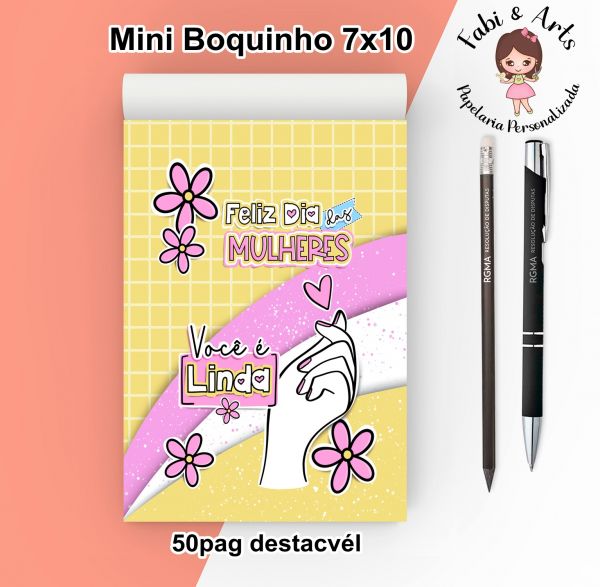 Mini bloquinho vç é linda